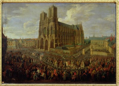 The procession of King Louis XV after his coronation, 26th October 1722 by Pierre Denis Martin